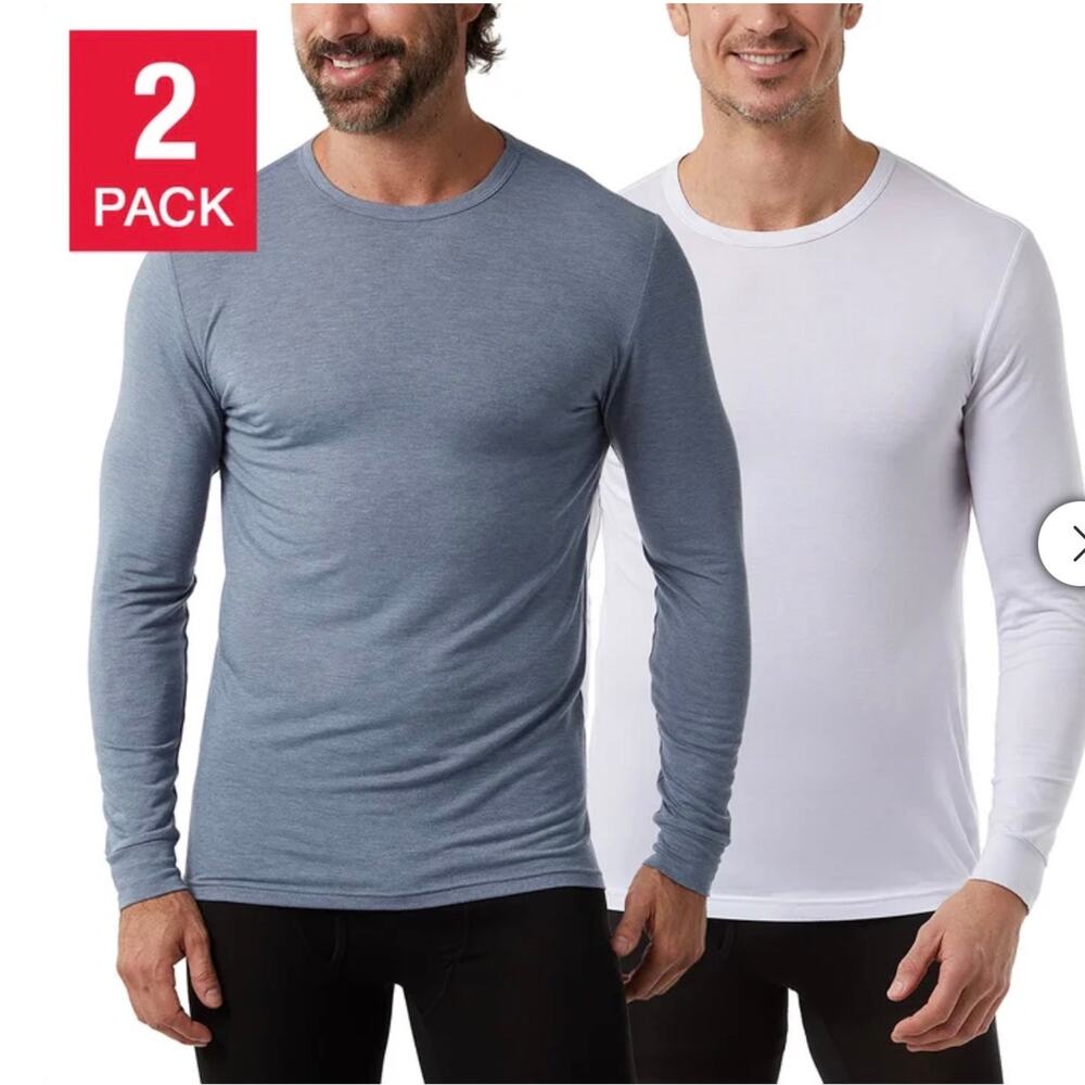 32 Degrees Men's Heat Tee, 2-pack Size M NEW # K50